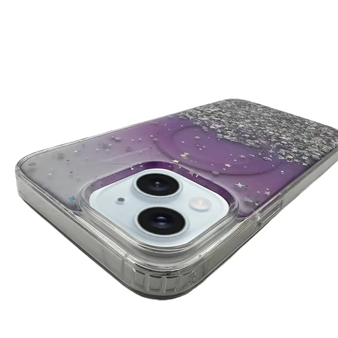 iPhone 15 Plus/iPhone 14 Plus Bling MagSafe Twotone Eco Purple